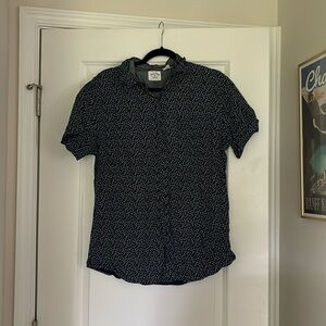 Rebel James & Charli Printed Button Up |Size L|